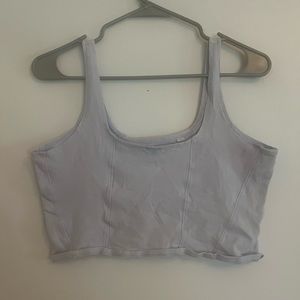 Pastel blue crop top